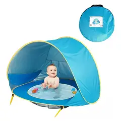 GENERICO - Carpa Niños Piscina Plegable Playa Verano Color Azul