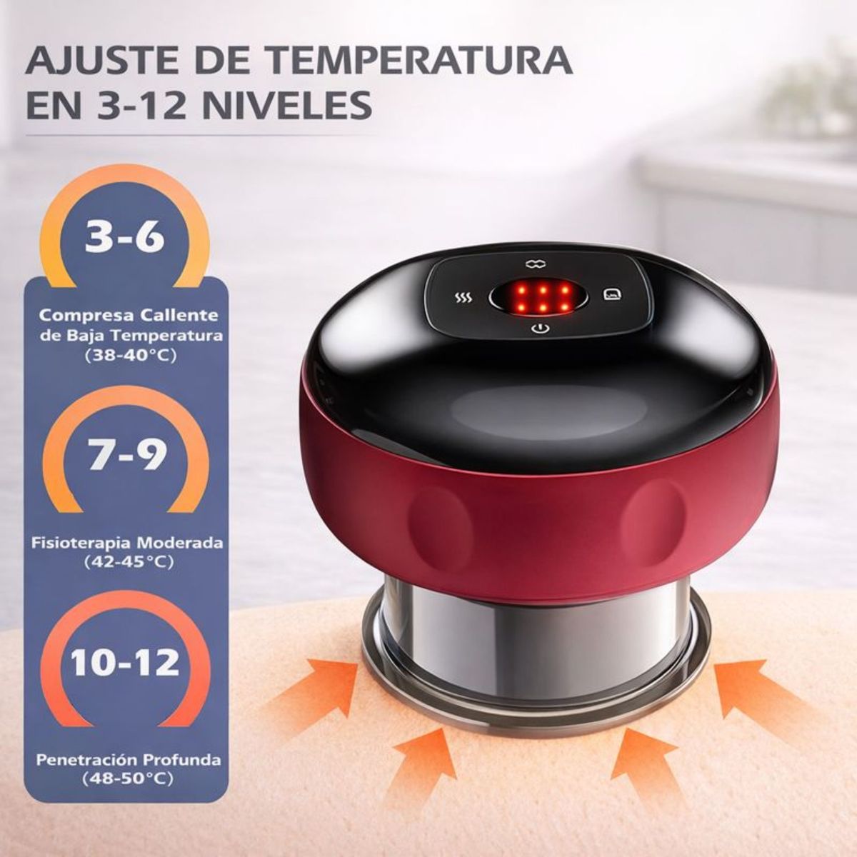 MOVI - Masajeador Inteligente con Ventosas de Succión Corporal para Relajación Profunda