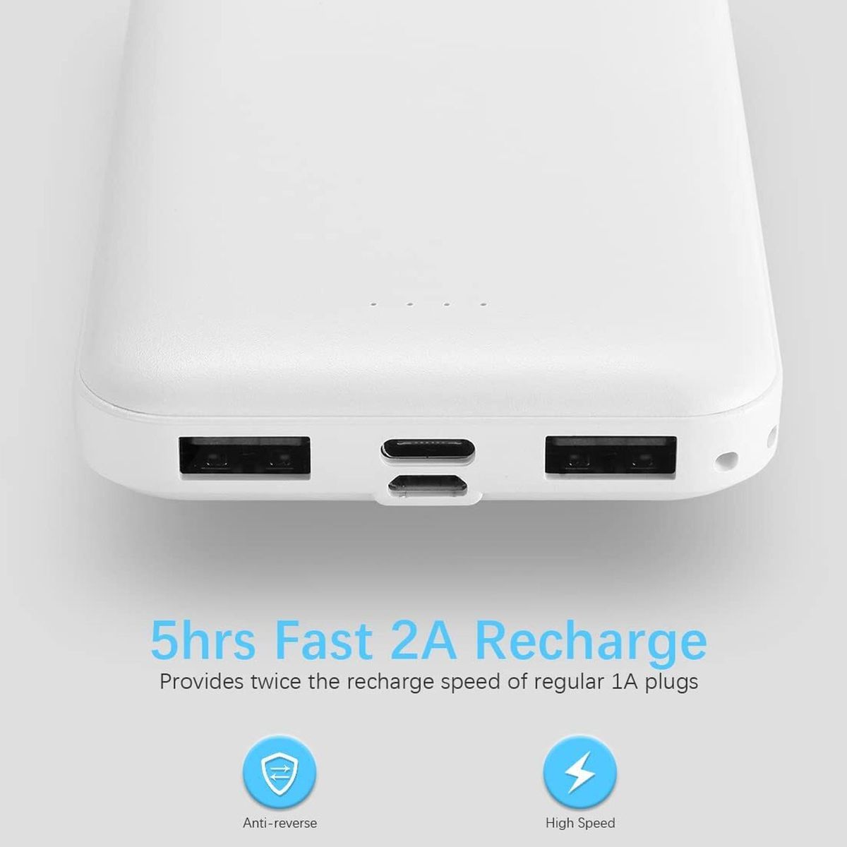 MOTOMO - Bateria Externa Power Bank 10000mah Budix BU-SY155 Blanco