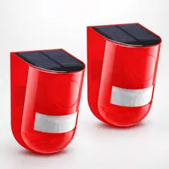 MOVI - Pack 2 Alarmas Solares para Exteriores con Sensor de Movimiento 129D - Resistente a la lluvia