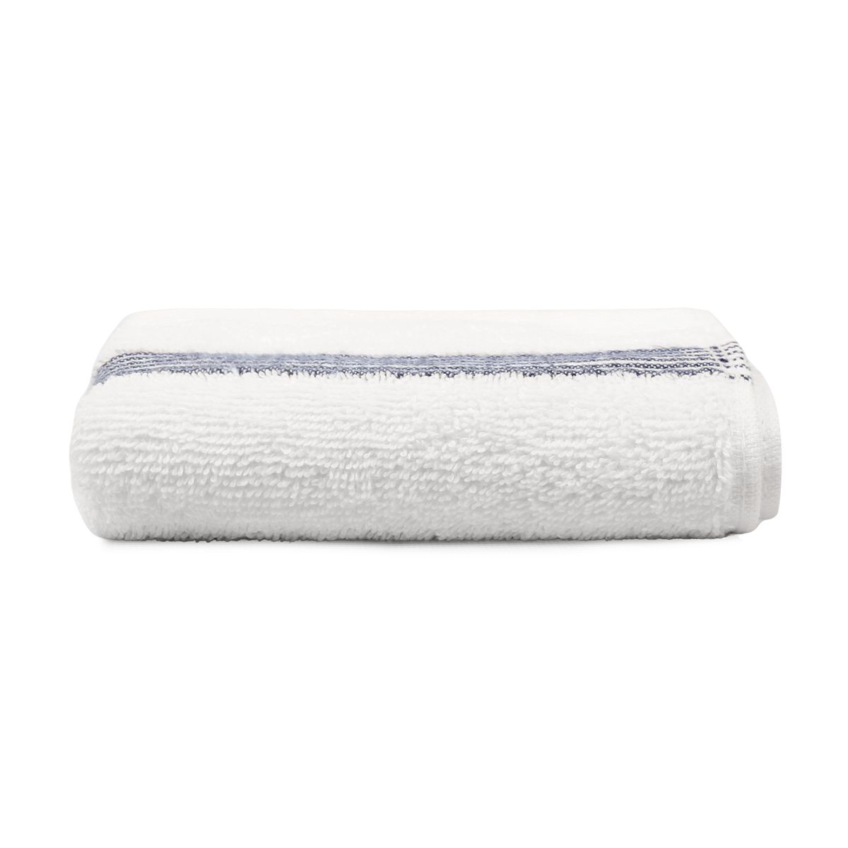NAUTICA - Toalla de cara MAV Nautica 100% algodón suave 30x50cm blanca-azul marino