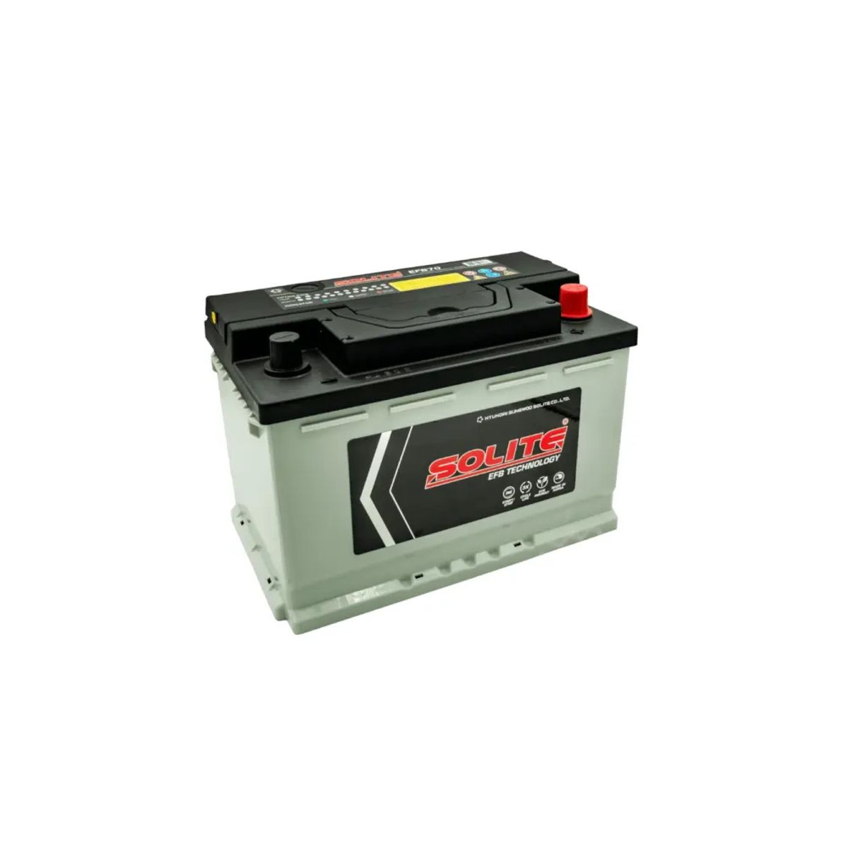 GENERICO - Batería de Auto EFB 70 Ah Positivo Derecho 680 CCA Star Stop