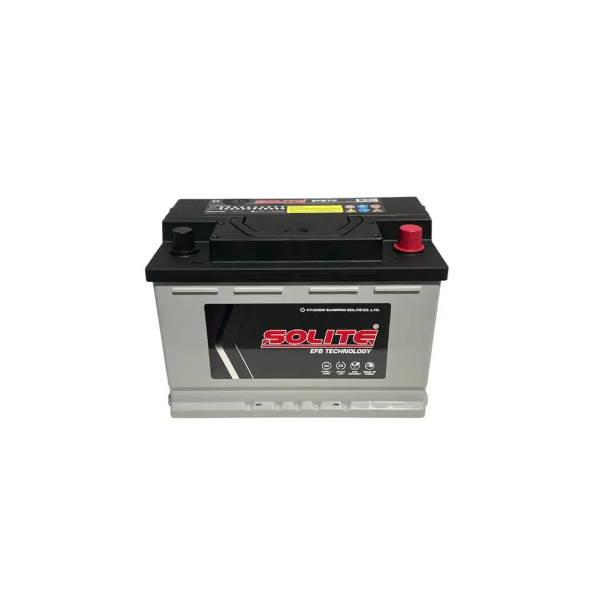 GENERICO - Batería de Auto EFB 70 Ah Positivo Derecho 680 CCA Star Stop