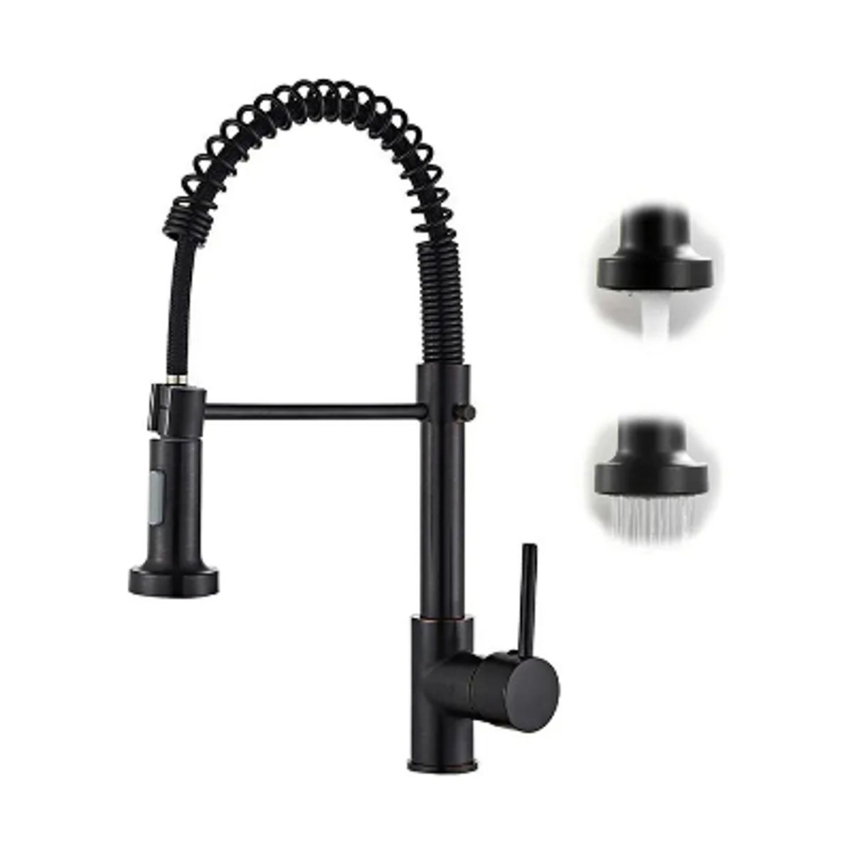 GENERICO - Llave Flexible Para Lavaplato Extraíble Por Resorte Grifo Mate