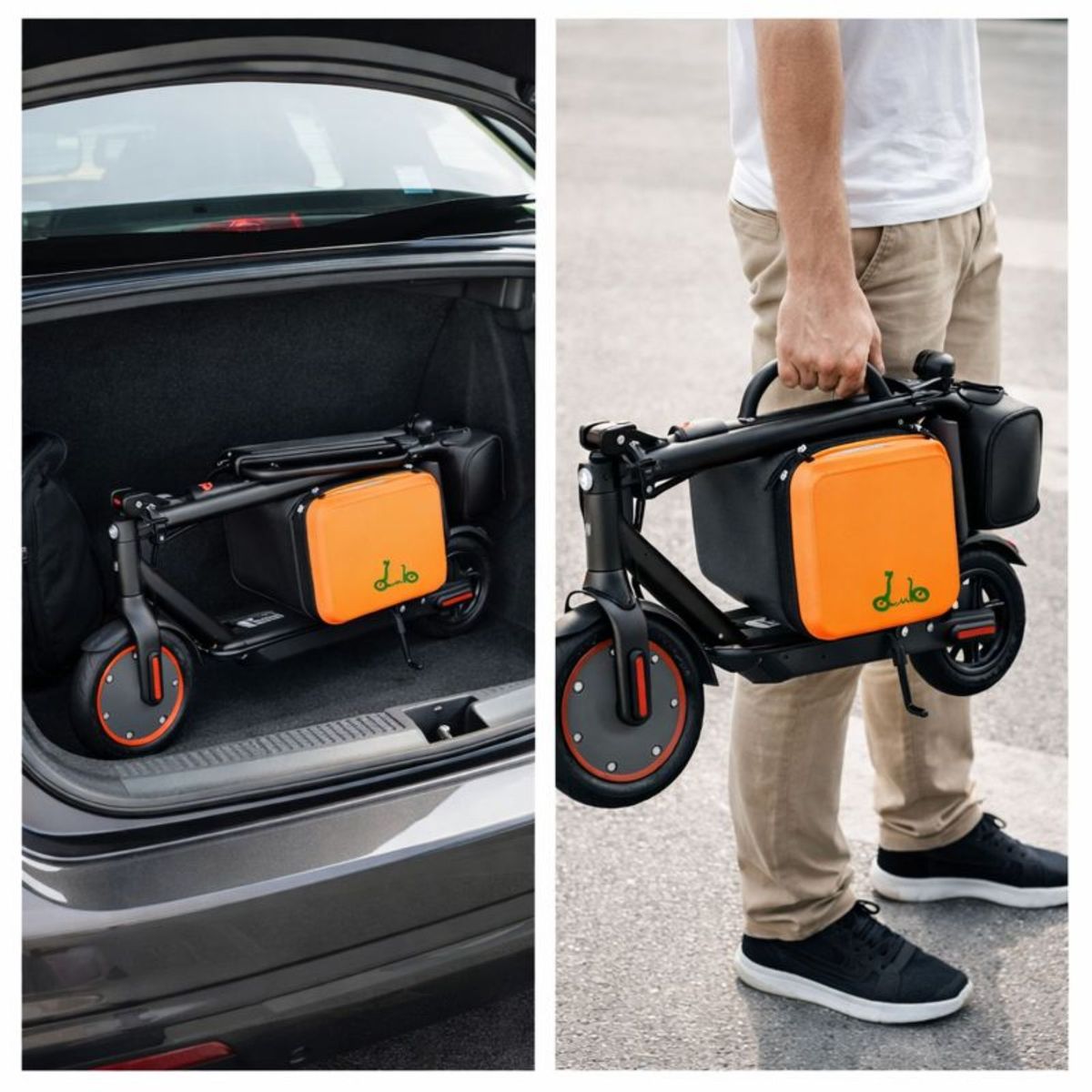 MOVI - Scooter Urbano Plegable con Asiento Desmontable (Incluye bolso) 30 KM - (4-5 Horas de carga)