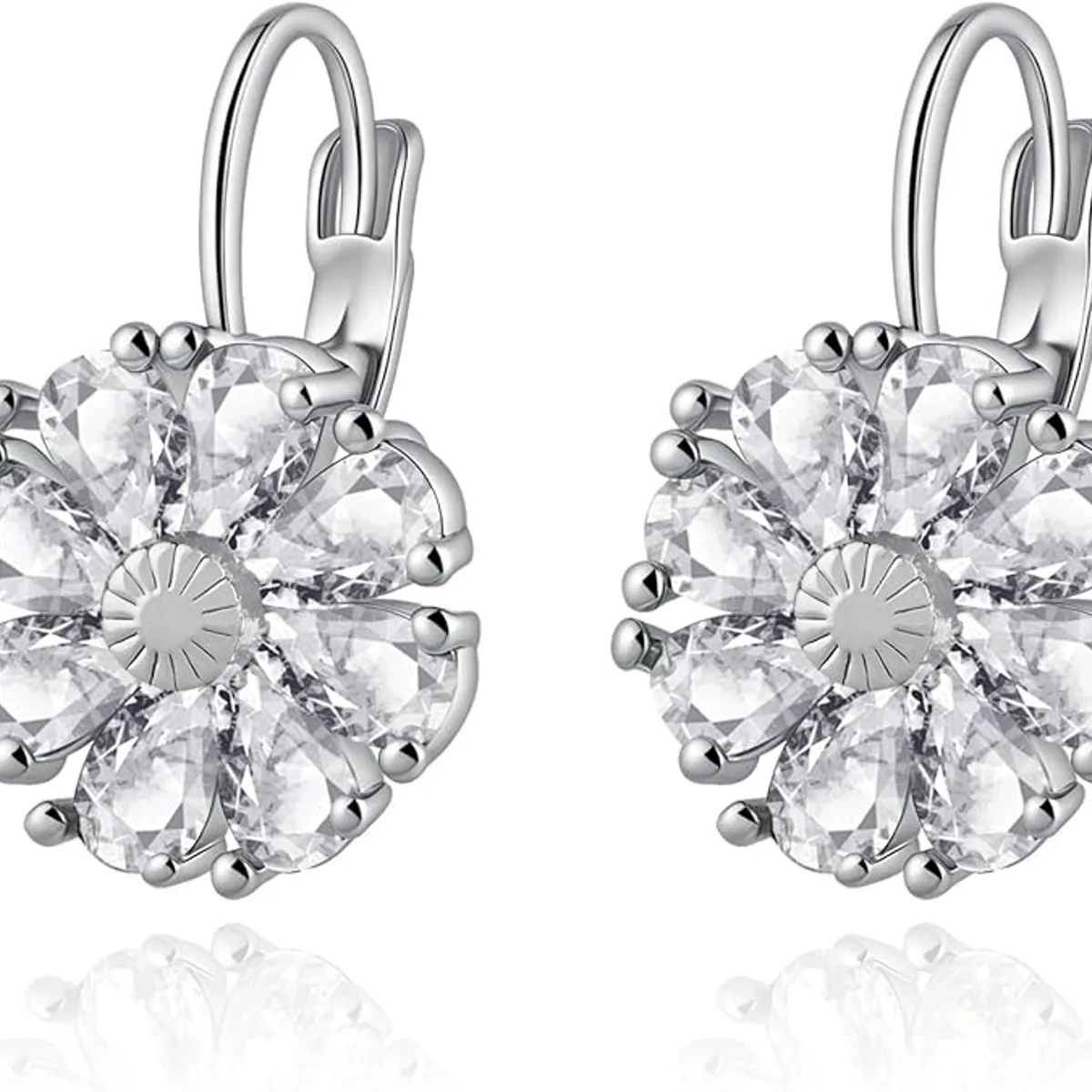 GENERICO - Aretes de flores chapados en oro