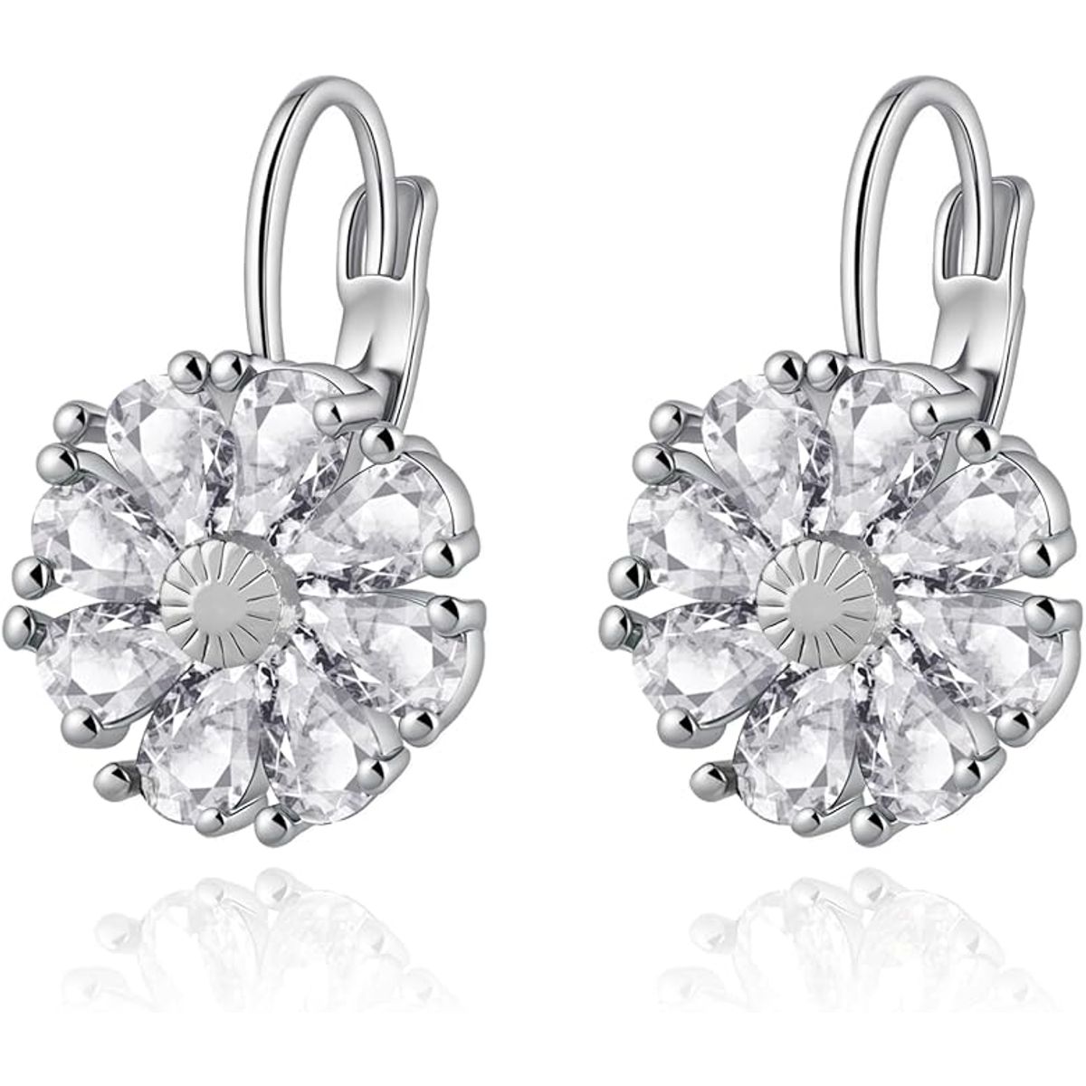 GENERICO - Aretes de flores chapados en oro