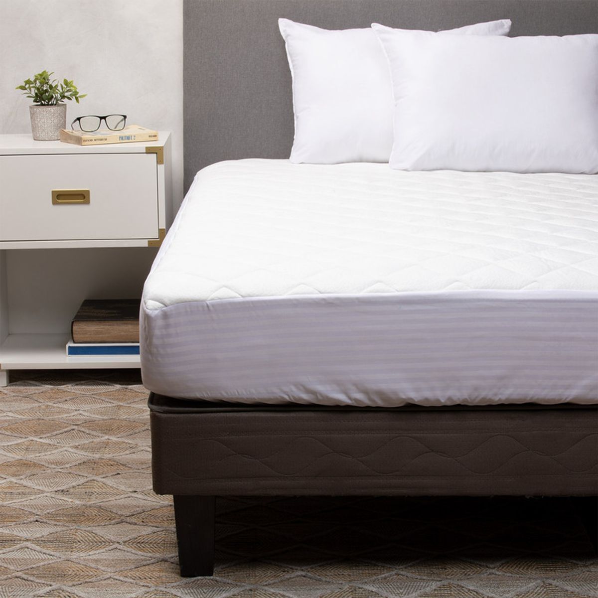 KEYHOME - Pack 2 Almohadas Color Blanco Keyhome 50 x 70 cm