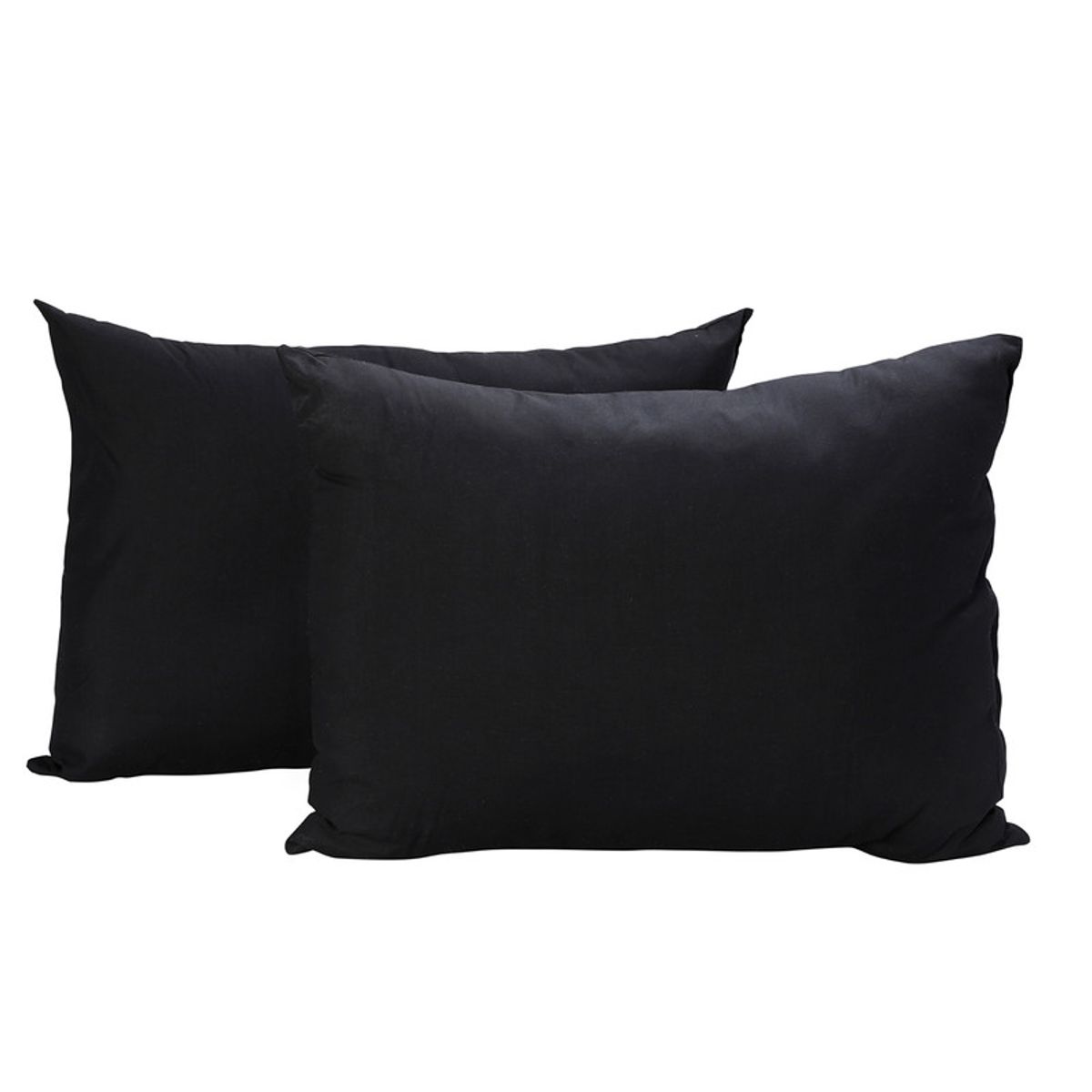 KEYHOME - Pack 2 Almohadas Color Negro Keyhome 50 x 70 cm