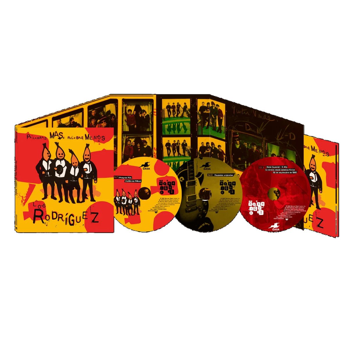 GRUPO LASER DISC - CD Los Rodriguez Palabras Mas Palabras Menos Digipack 3CD