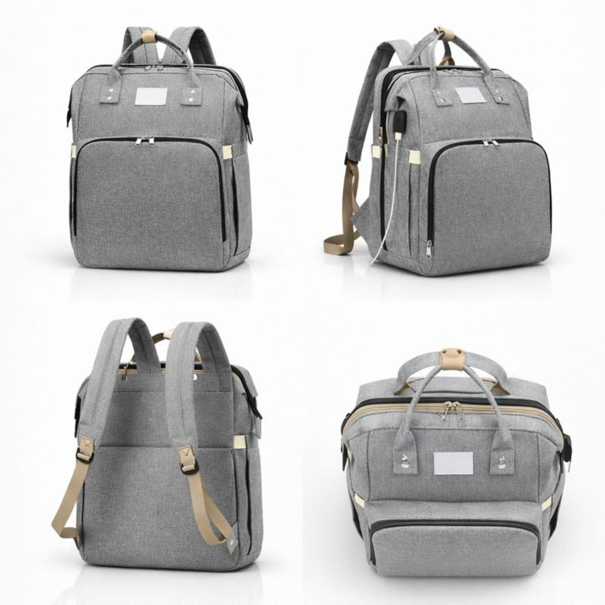 MOVI - Mochila Pañalera Para Niño Multifuncional 3 En 1 (Con cuna y mudador) - Salidas Cómodas Y Seguras