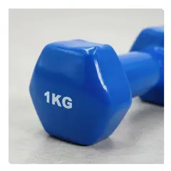 AK SPORT - Mancuerna Cubierta Vinílica 1kg Pack 2 unidades