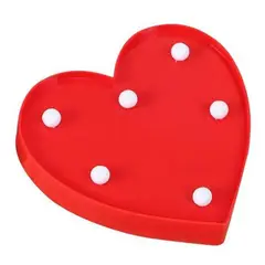 GENERICO - Lampara Led Corazones A Pilas Candy Bar Fiesta Niños