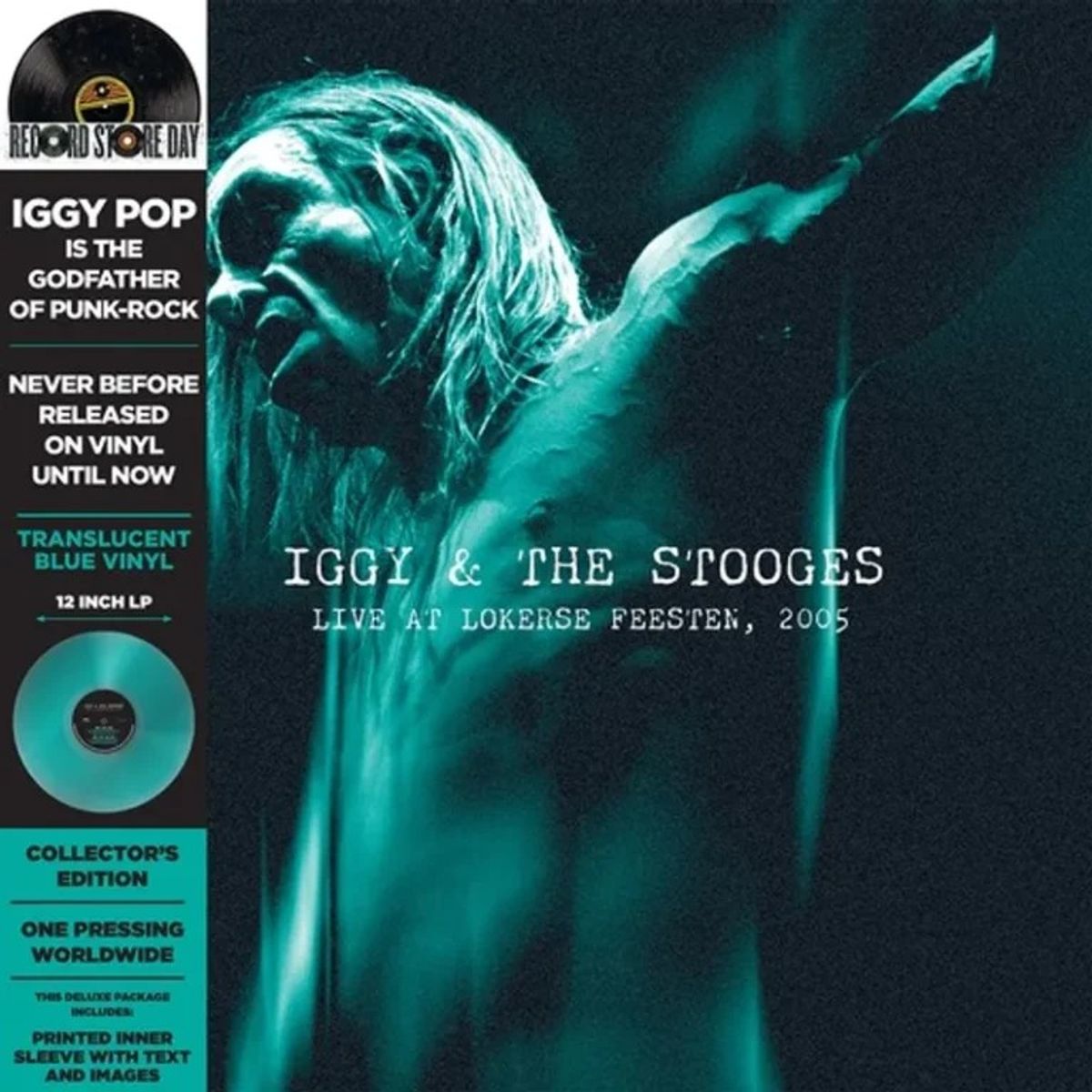 GENERICO - Iggy and The Stooges - Live at Lokerse Feesten, 2005 (RSD) - Vinilo Simple (Translucent Blue)