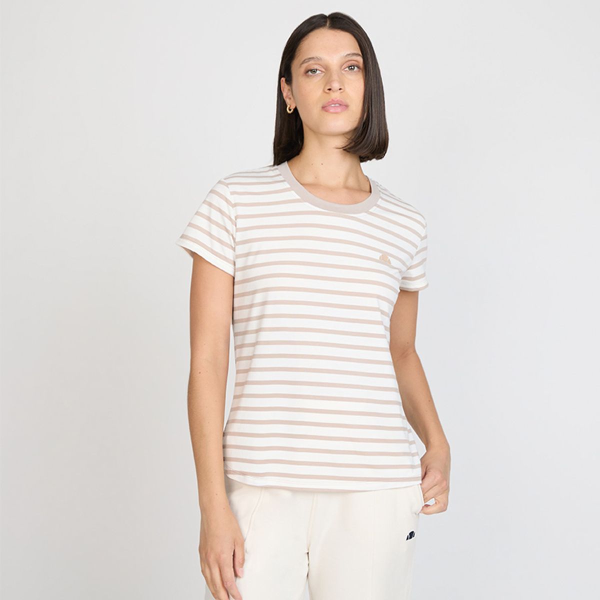 ELLESSE - POLERA MUJER ELLESSE LULU RAYAS/CAFÉ