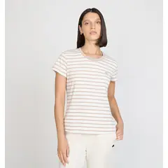 ELLESSE - POLERA MUJER LULU RAYAS/CAFÉ