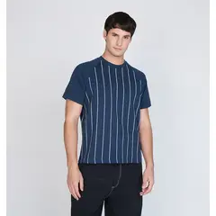 ELLESSE - POLERA HOMBRE BRUNO AZUL MARINO