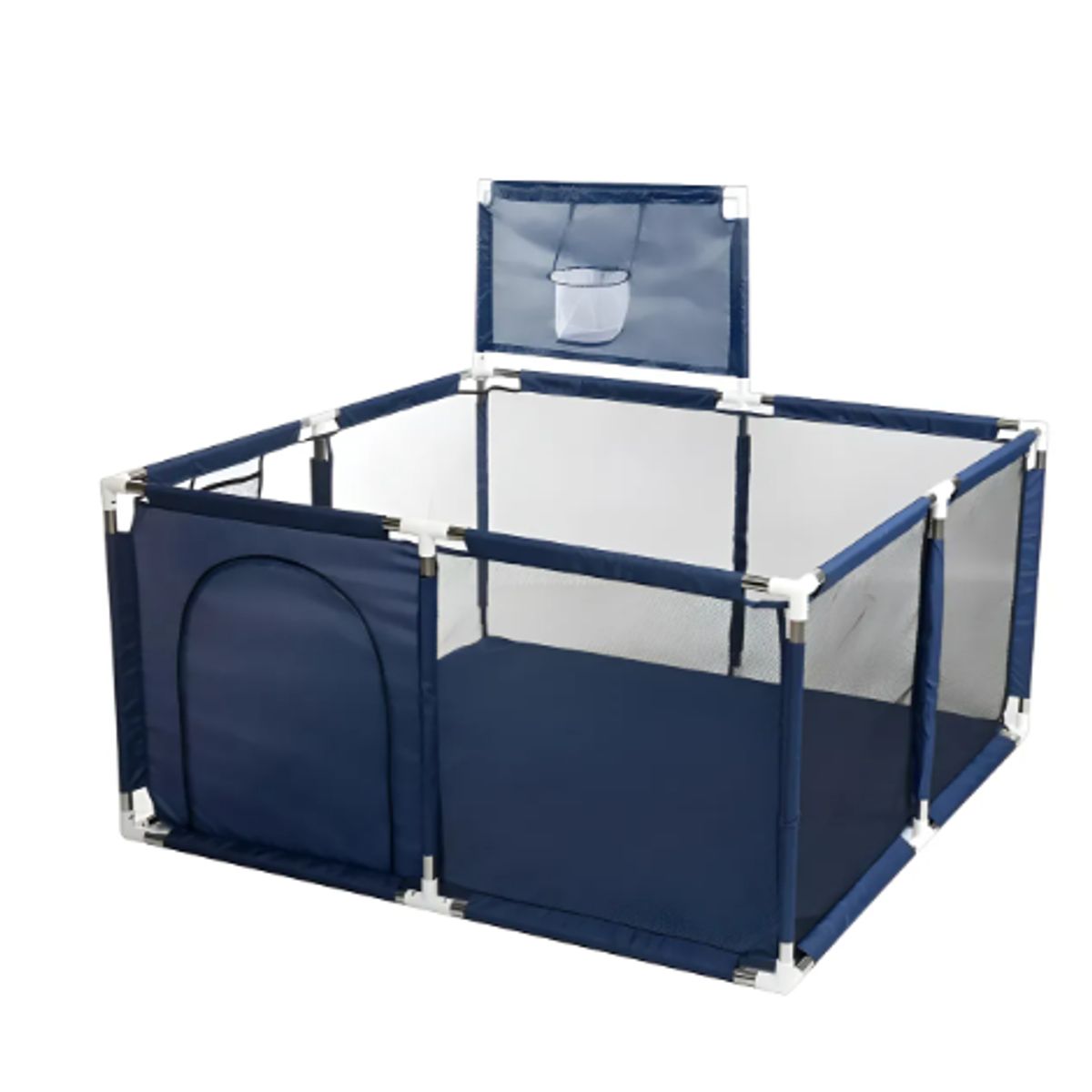 GENERICO - Corralito Para Bebe Corral De Seguridad Plegable Gimnasio Azul Marino Osos