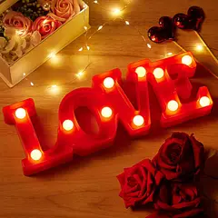 GENERICO - Lampara Led Love  A Pilas Candy Bar Fiesta Niños