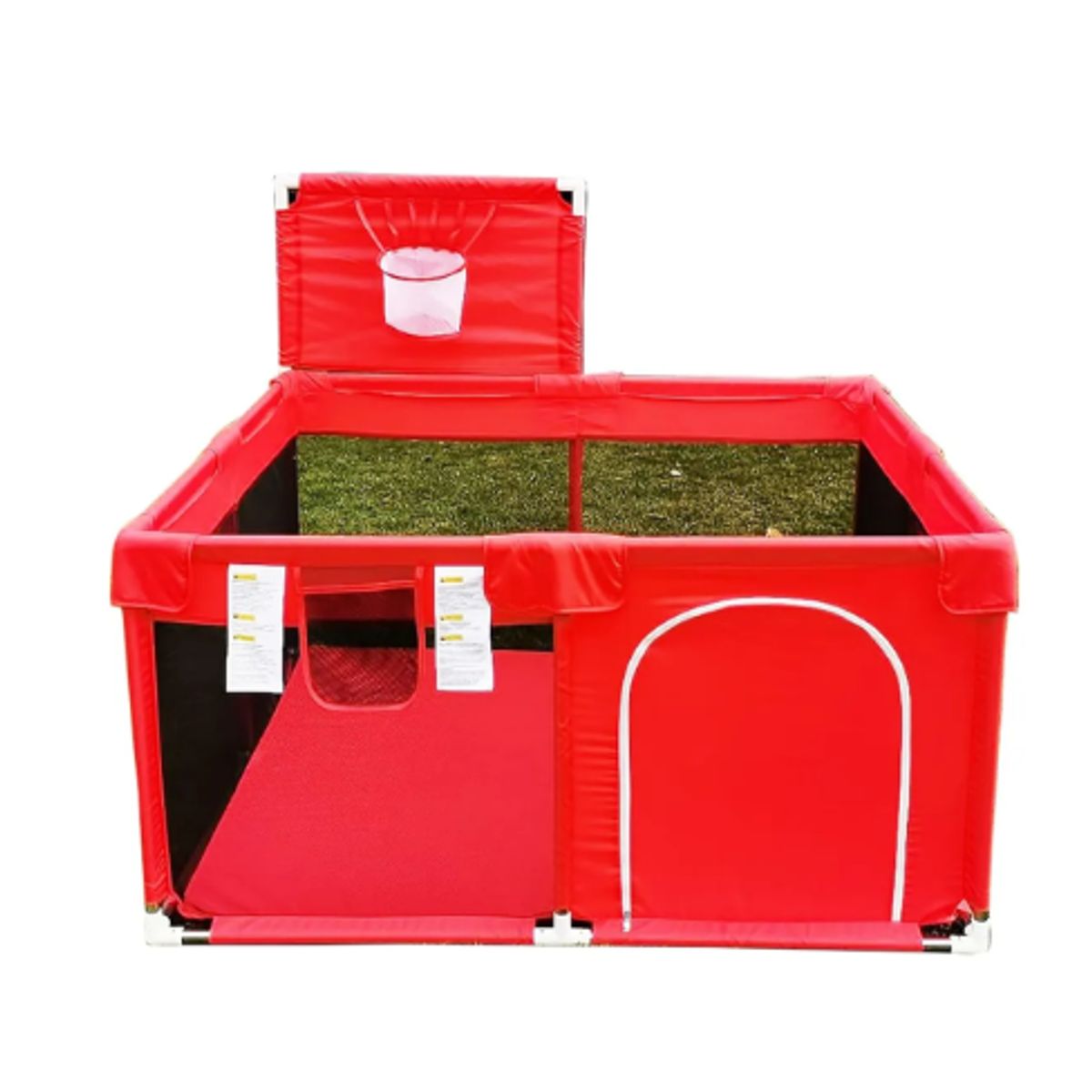 GENERICO - Corralito Para Bebe Corral De Seguridad Plegable Gimnasio Rojo Brillante Osos