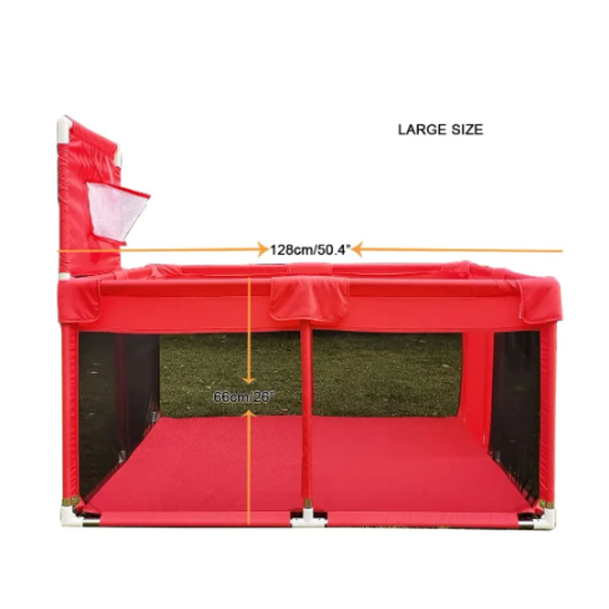 GENERICO - Corralito Para Bebe Corral De Seguridad Plegable Gimnasio Rojo Brillante Osos