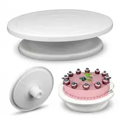 GENERICO - Plato Giratorio Para Torta De Plastico 28 cm