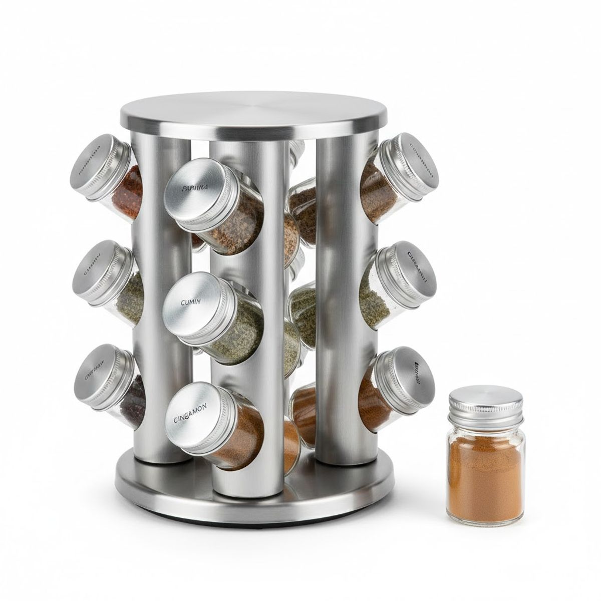 GENERICO - Rack Condimentero Especiero Giratorio Cocina 12 Pcs