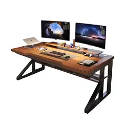 LUBABYCAS - Escritorio De Madera Con Repisa Inferior 140x60x72cm Crown