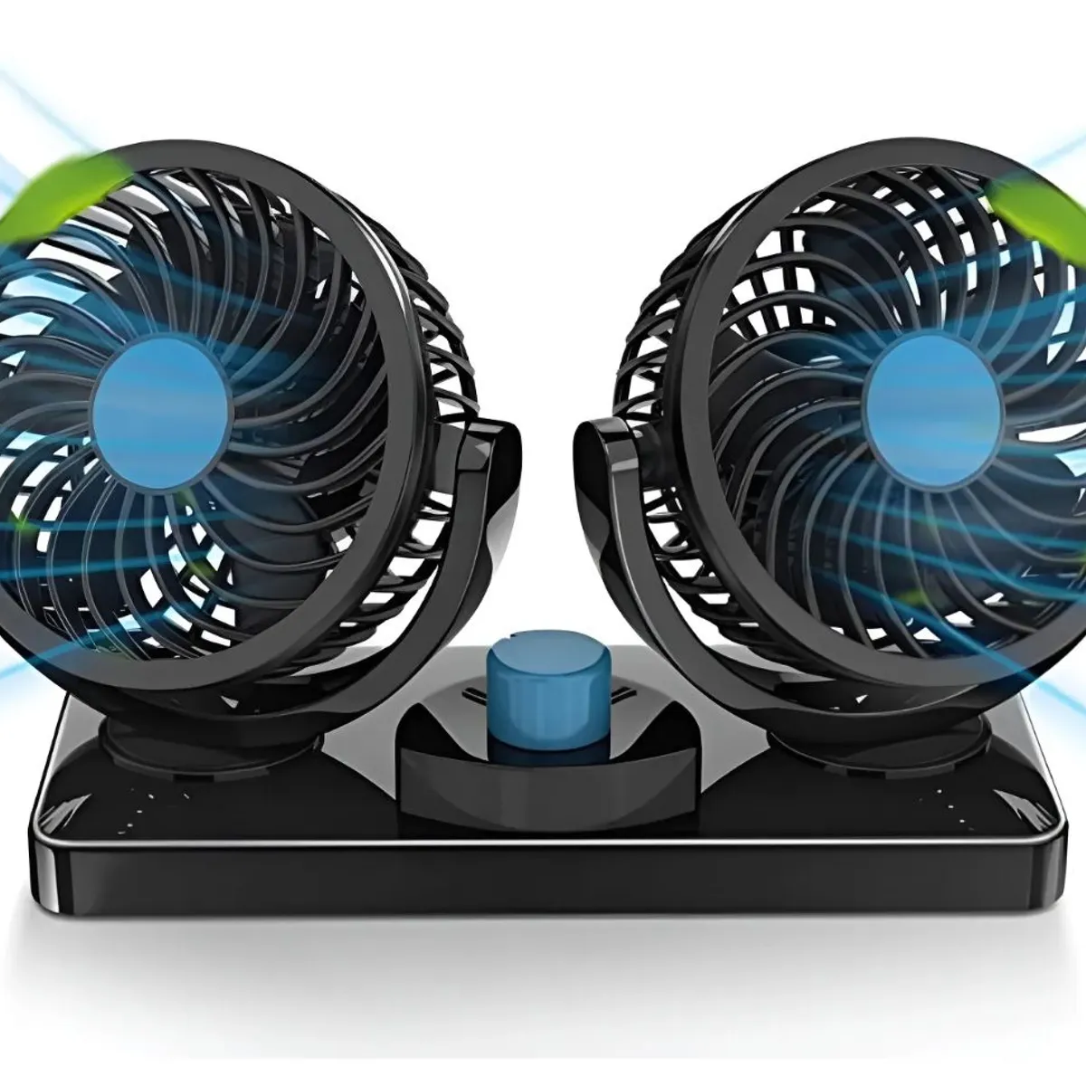 GENERICO - Ventilador De Automóvil Doble Turbo 12v 360º 2 Velocidades