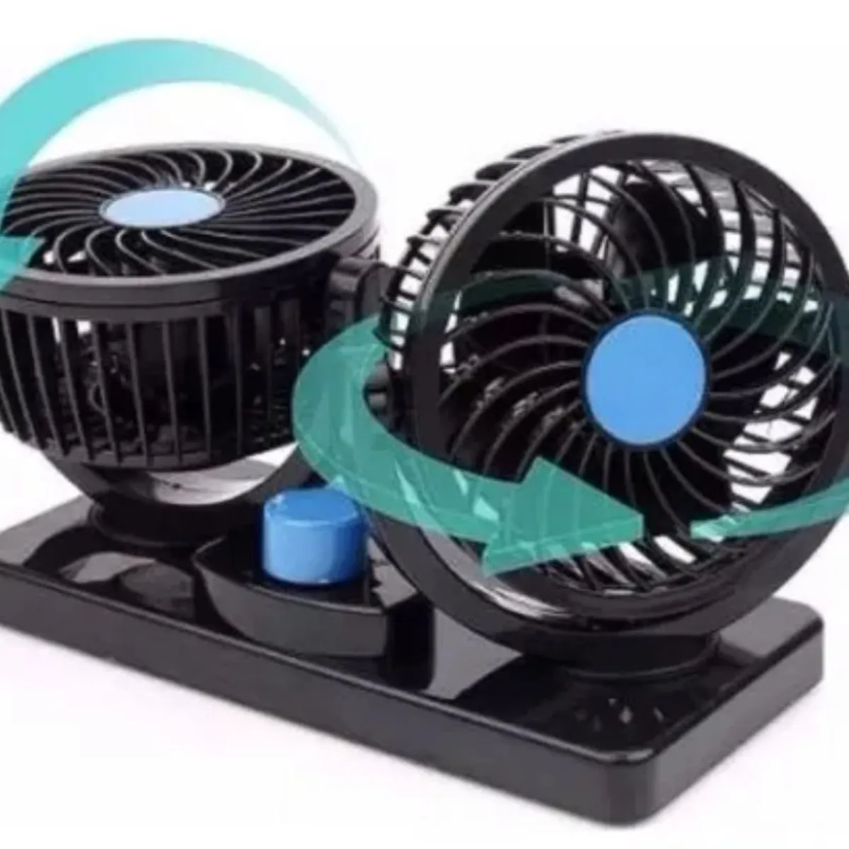 GENERICO - Ventilador De Automóvil Doble Turbo 12v 360º 2 Velocidades