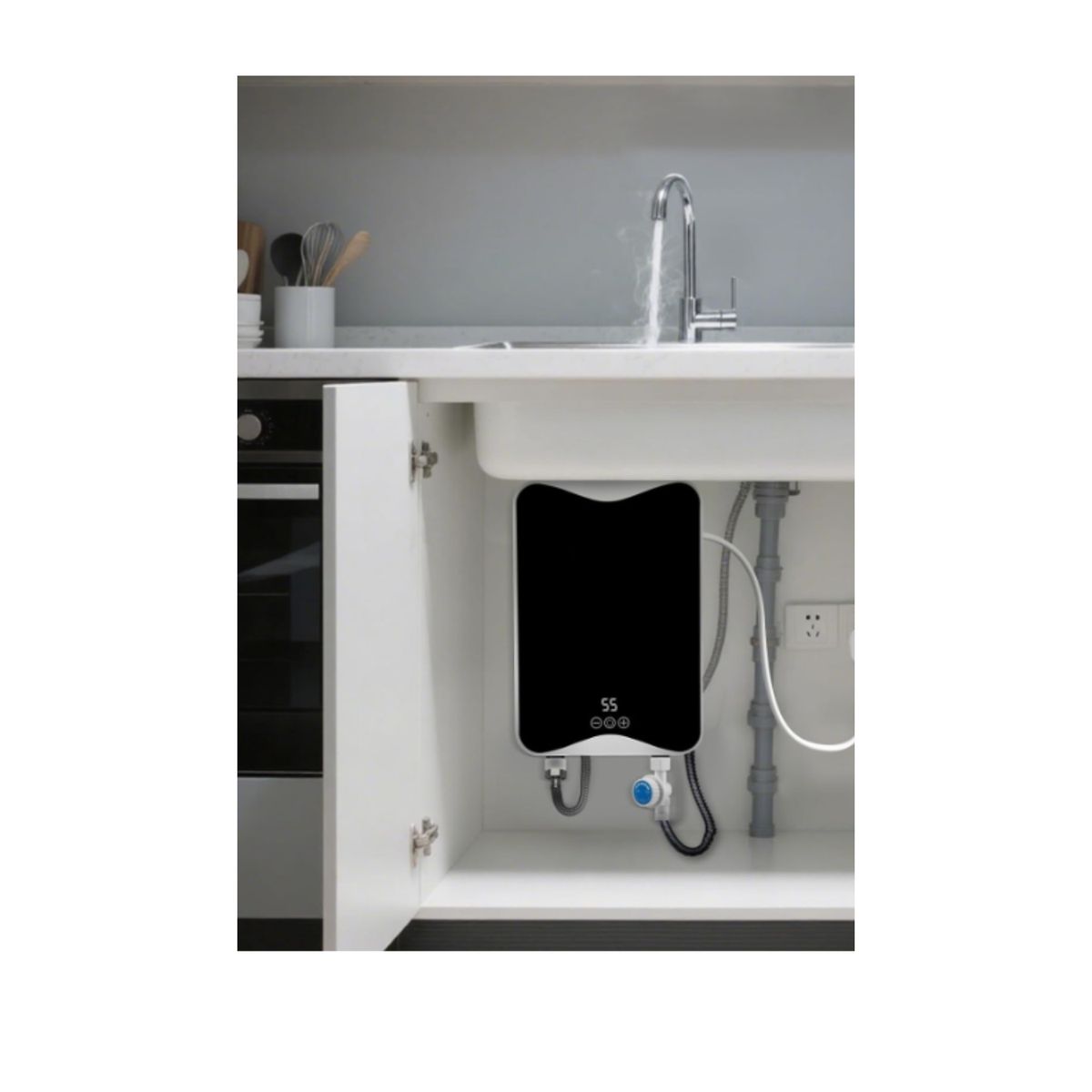 GENERICO - Mini Calentador De Agua Para Ducha Moderno Led