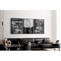 Set de Cuadros Fórmula 1 GP Mónaco Vintage f1 + Marco