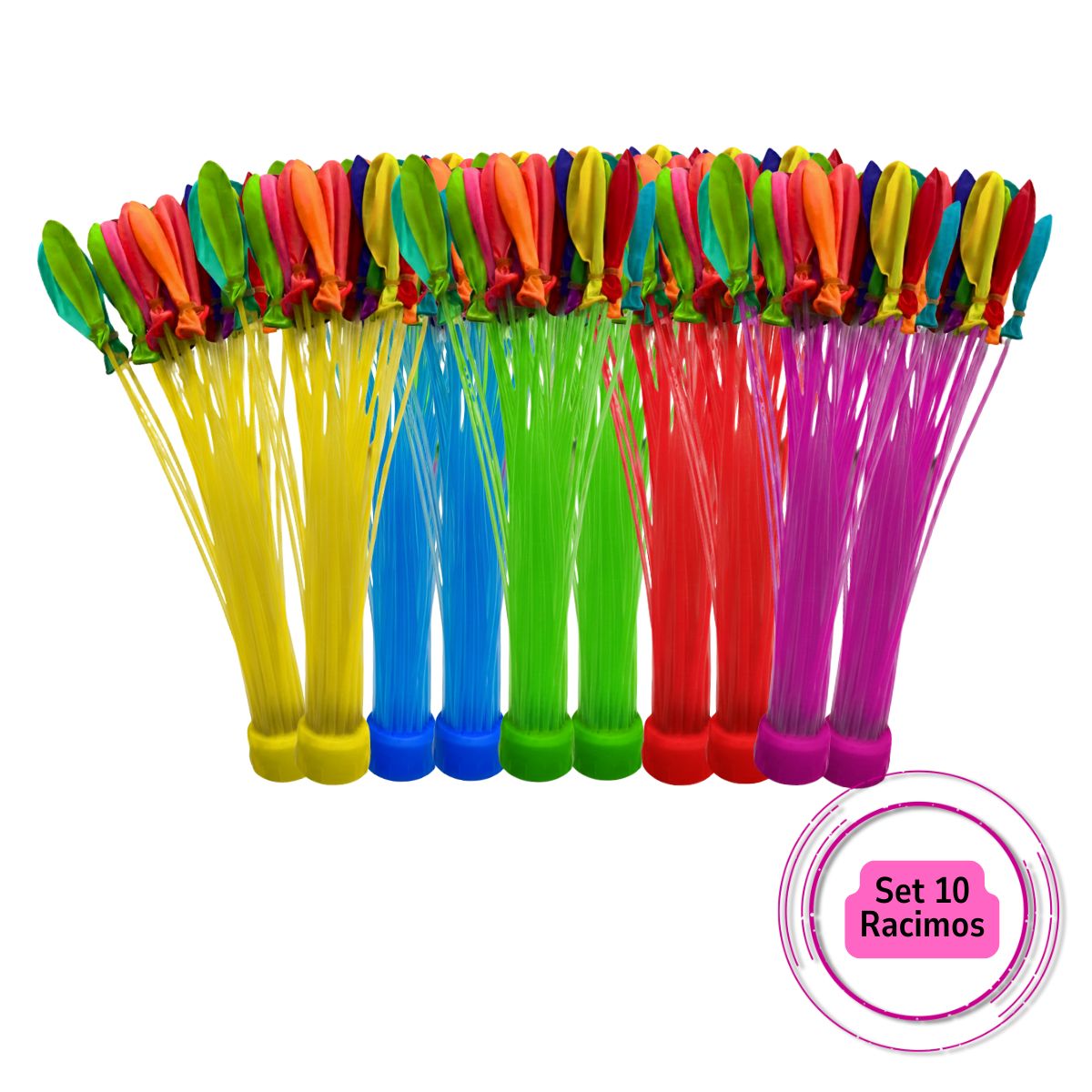 EKOL TACTICA MILITAR - Set 10 Racimos De Bombitas De Agua + Adaptador Verano