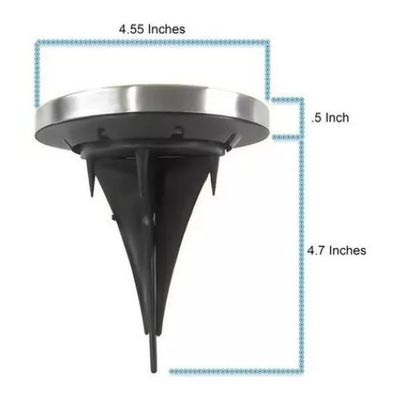 Imagen 2 del producto Pack 4 Focos Solares Jardín Estaca De 8 Led Tipo Embutido