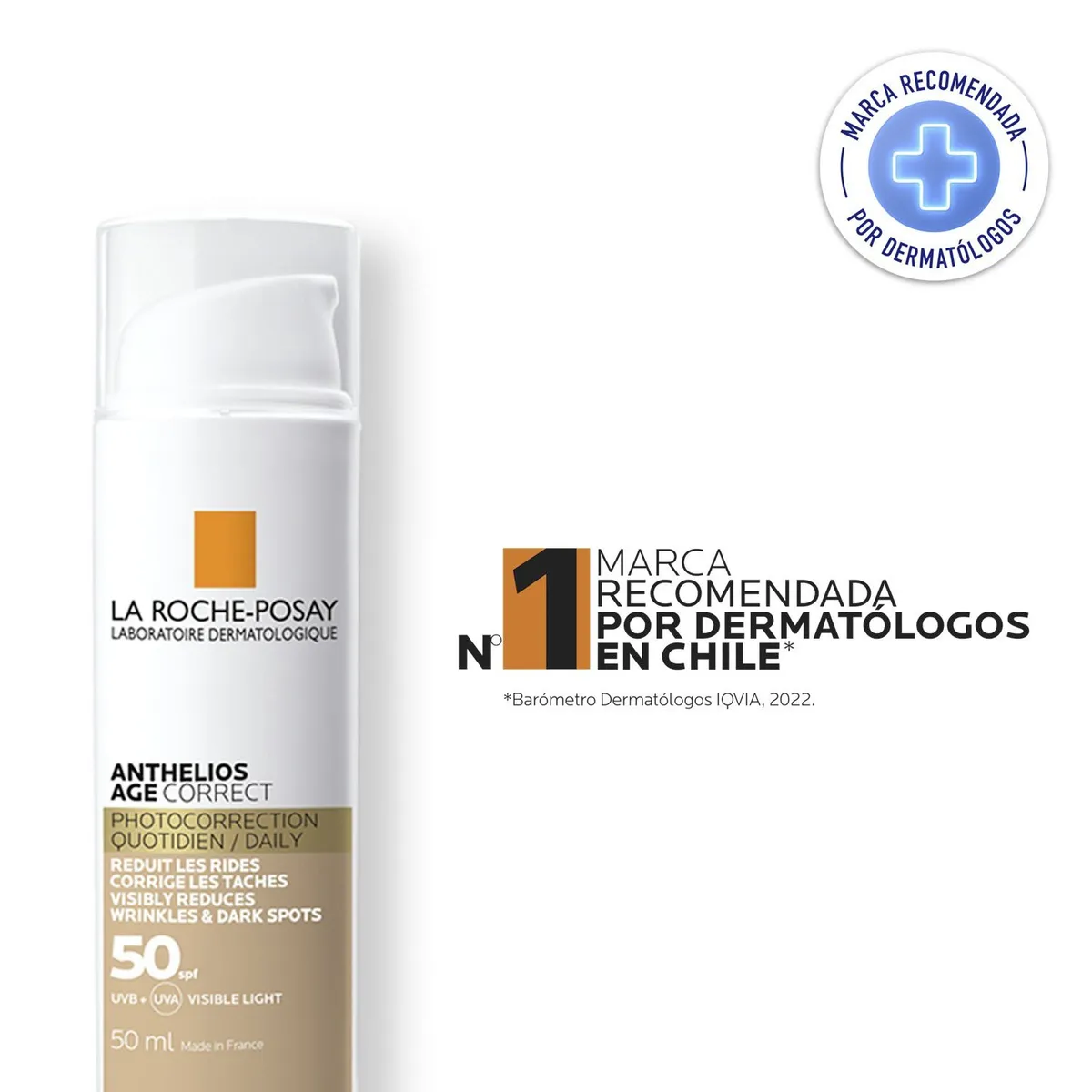 LA ROCHE POSAY - Protector Solar Rostro Antiedad Con Color Fps50 50 Ml La Roche Posay