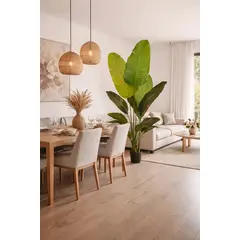 GENERICO - Planta Artificial De Ave Del Paraíso, 220 Cm Alto, 12 Hojas