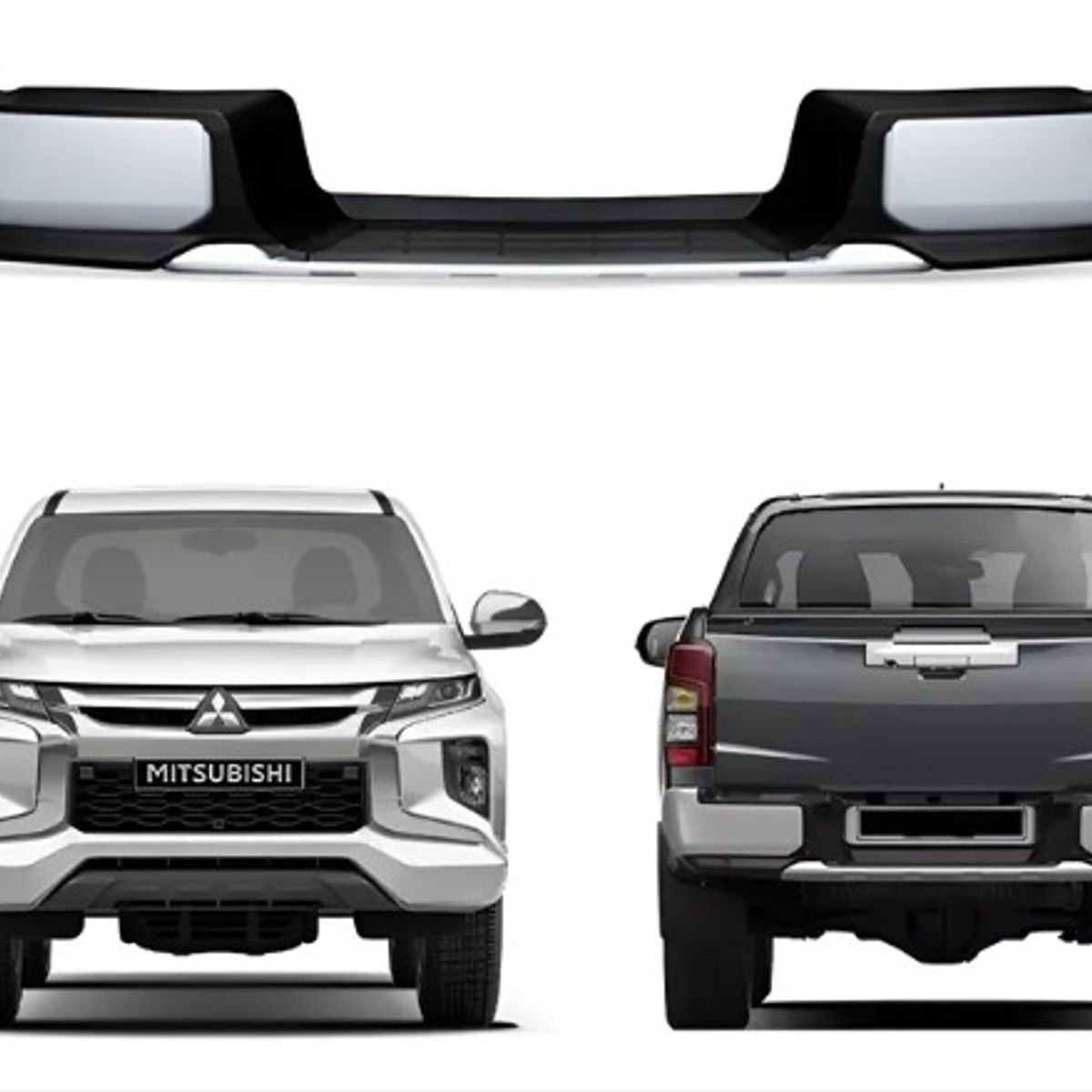 MITSUBISHI - Parachoque Trasero Mitsubichi l200 2019-2023