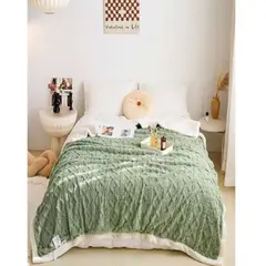 GENERICO - FRAZADA TRENZADA CON CHIPORRO 230X200 cm 05