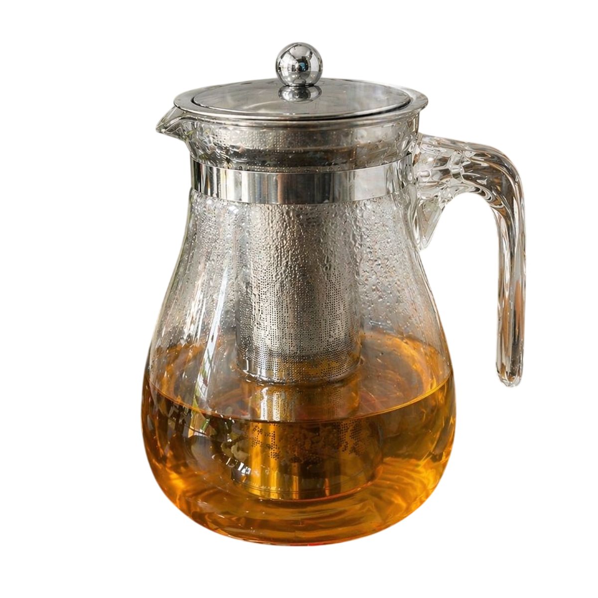GENERICO - Tetera Vidrio Resistente Fuego Infusora 1.000 ml Té Infusiones