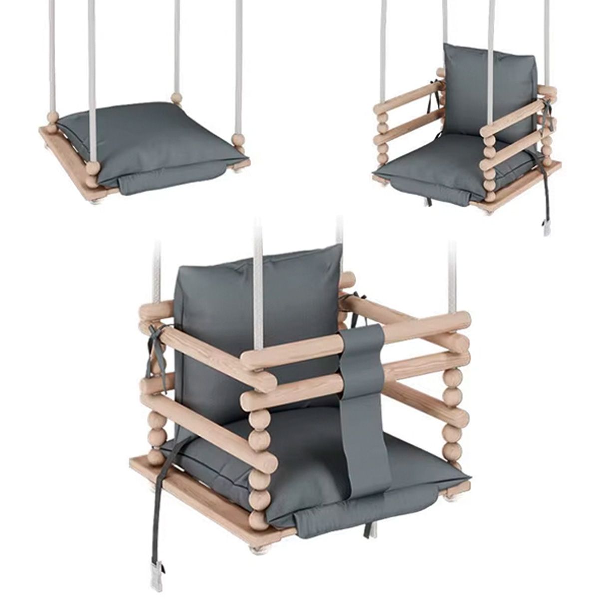 SDFIT - Juego de madera columpio Montesorry Tela Madera Kiddy Dreams Cloth 020 – WCFS-16