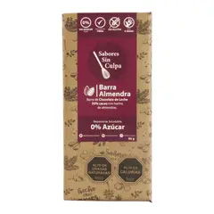 SABORES SIN CULPA - Chocolate de Leche con Almendras 80 g