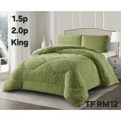 GENERICO - Cobertor Cubrecama de Invierno con Chiporro 1,5 plazas Trenzado