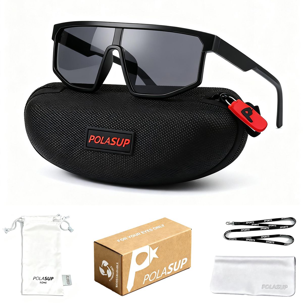 POLASUP - POLASUP LENTES Gafas de sol para  ciclismo deportes y actividades al aire libre unisex CORRER UV400