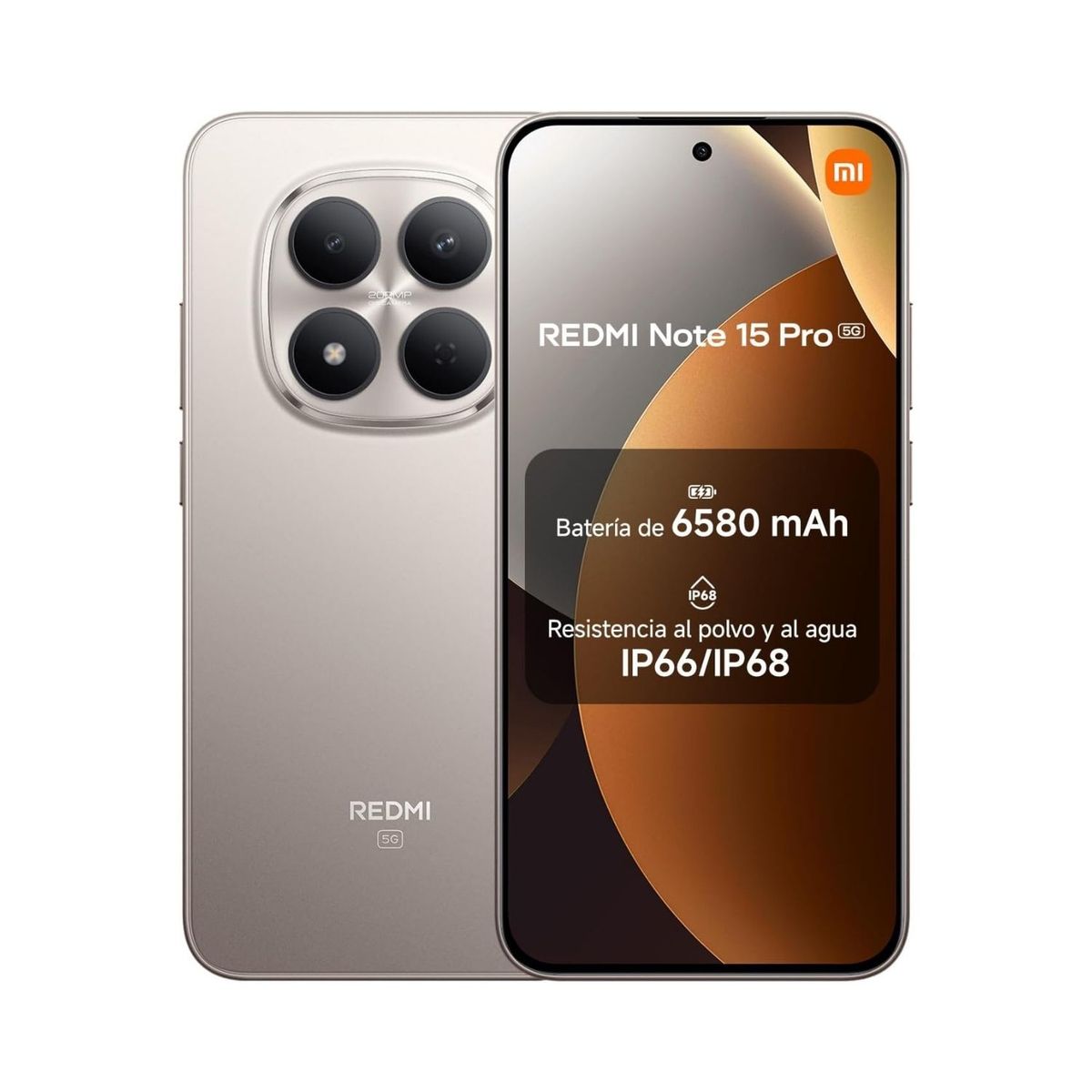 XIAOMI - Xiaomi Redmi Note 15 Pro 5G 8GB + 512GB Titanio
