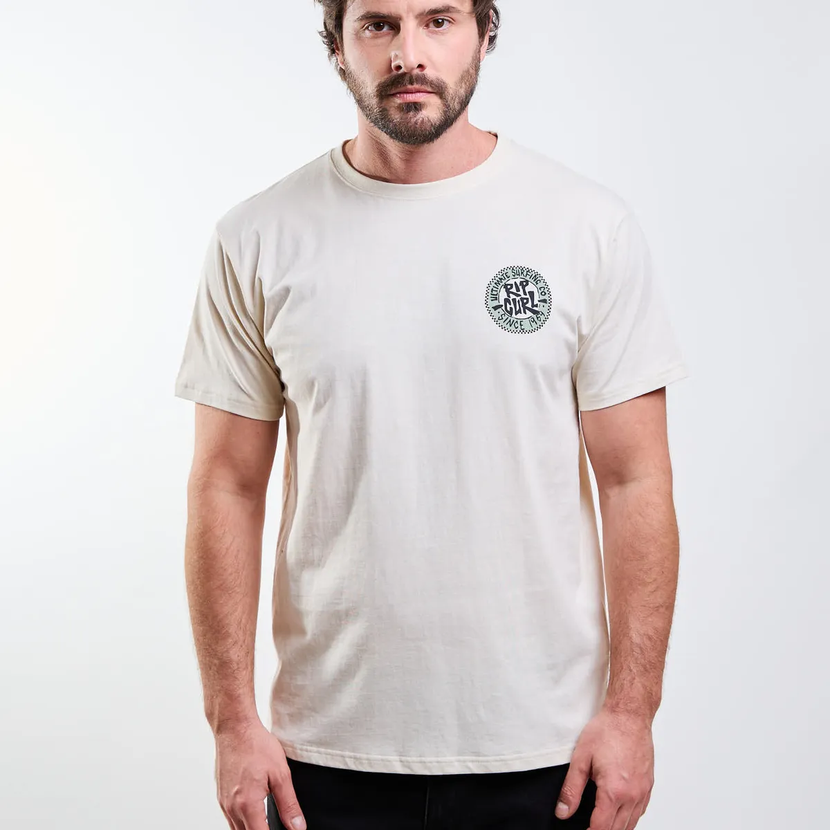 RIP CURL - Polera MC Nomad Beige Hombre Rip Curl