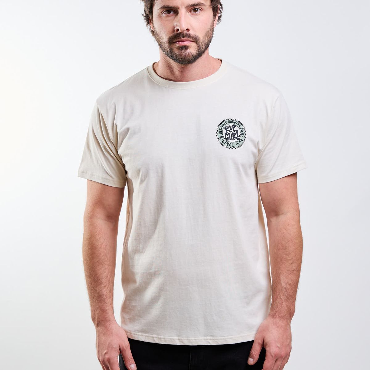 RIP CURL - Polera MC Nomad Beige Hombre Rip Curl