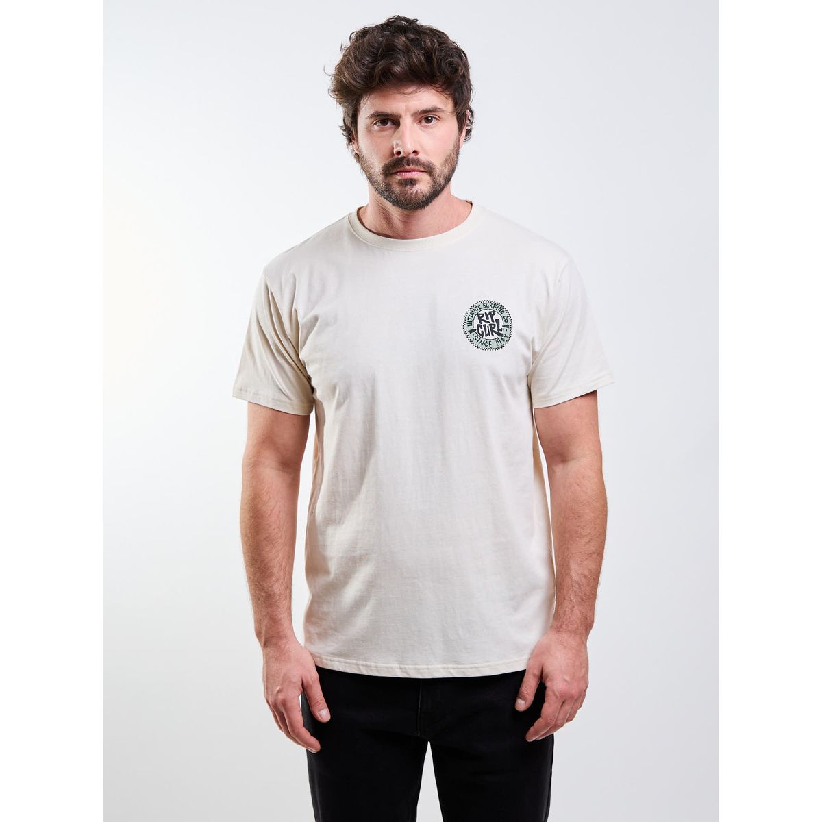 RIP CURL - Polera MC Nomad Beige Hombre Rip Curl