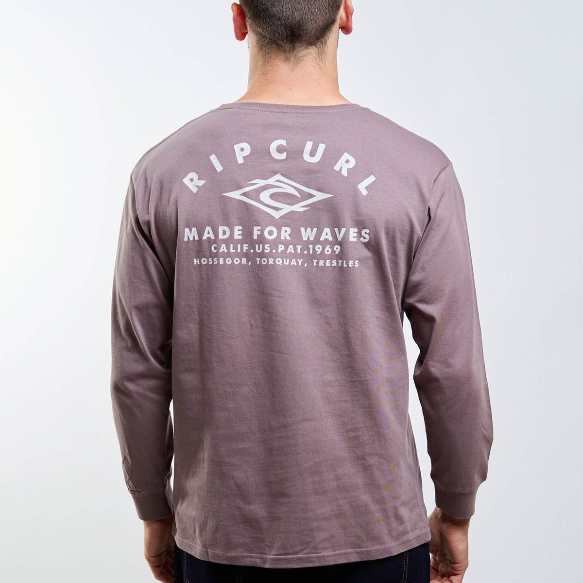 RIP CURL - Polera ML Blueway Café Hombre Rip Curl