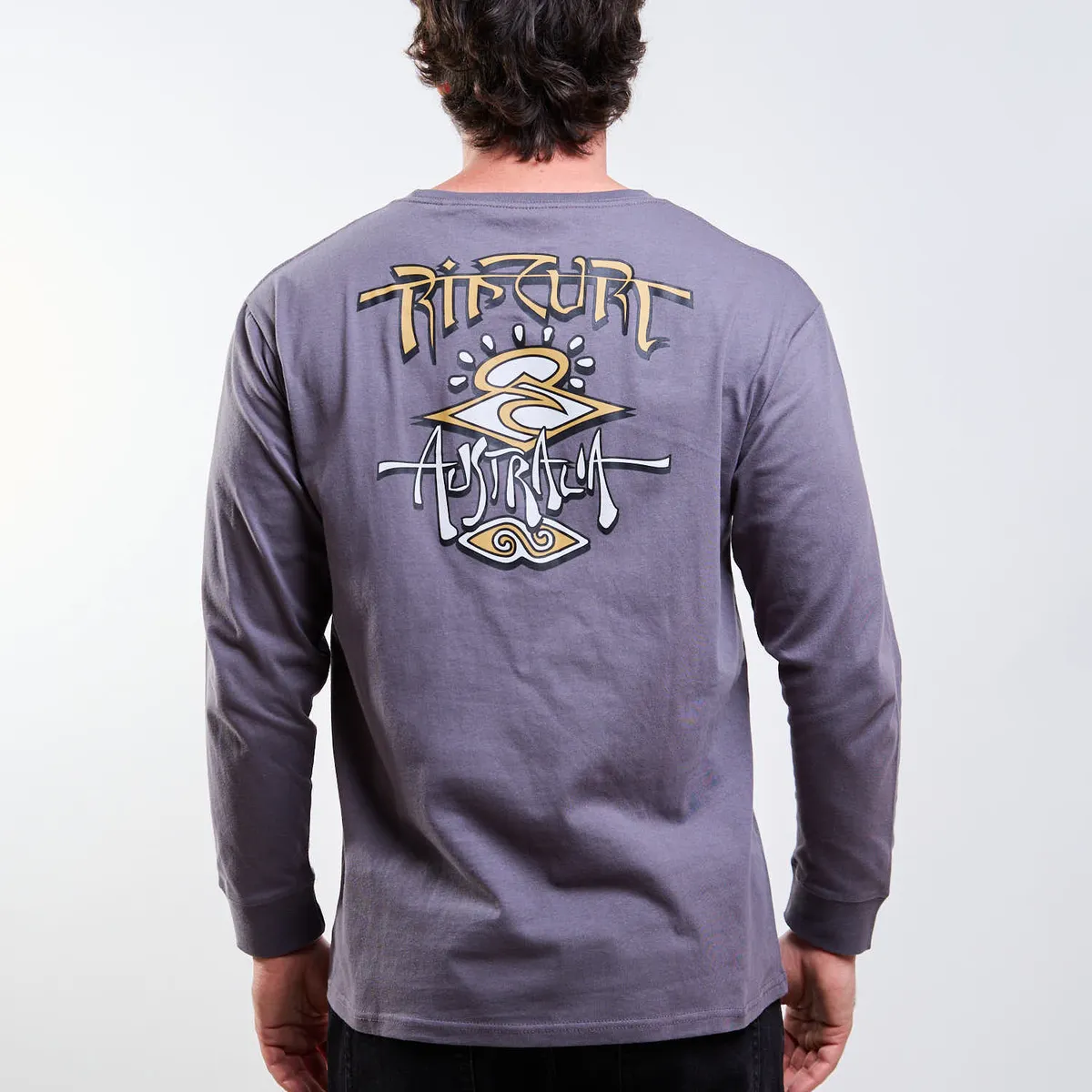 RIP CURL - Polera ML Seaborn Gris Hombre Rip Curl