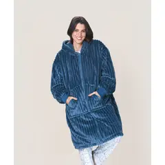 LADY GENNY - Bata Polar Con Cierre - Abrigo Envolvente Para El Frío